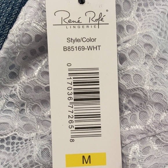 Bralette Lightly lined Semi-sheer Lace Medium and Large - Picture 15 of 16